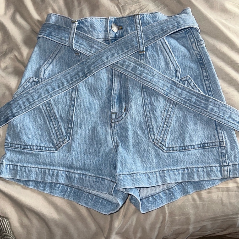 Madewell x Warm Tie High-Rise Denim Shorts